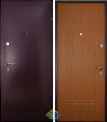 Дверь порошковое напыление (бронеконверт) и МДФ шпон (16 мм) Дверь порошковое напыление (бронеконверт) и МДФ шпон (16 мм)