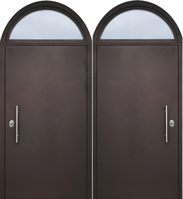 Арочная дверь № 10 с порошком с двух сторон