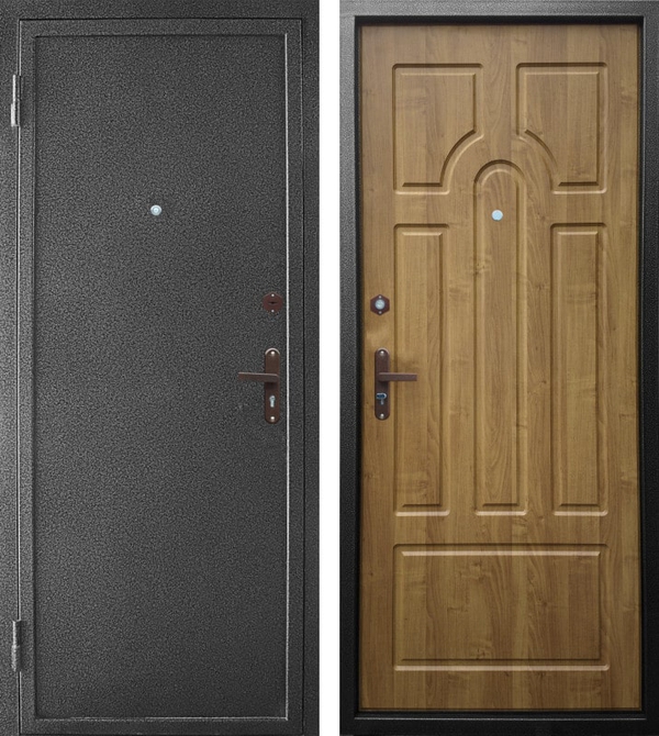 Дверь порошковое напыление с лаком с бронеконвертом и МДФ (10 мм) Дверь порошковое напыление с лаком с бронеконвертом и МДФ (10 мм)