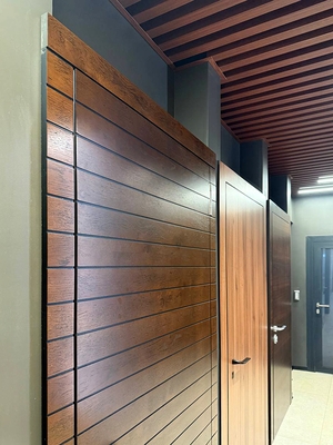 Горизонтальная фрезеровка на двери