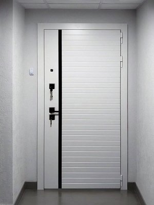 Дверь белого цвета с зеркалом