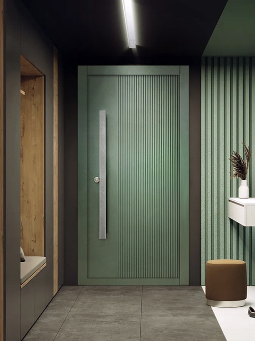 Дверь МДФ с бугельной ручкой Дверь МДФ с бугельной ручкой