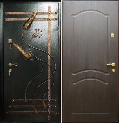 Дверь с ковкой Дверь с ковкой