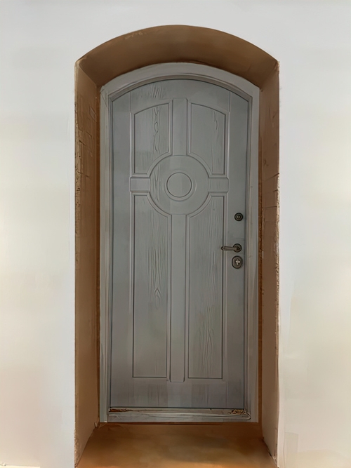 Глухая арочная дверь, вид изнутри Глухая арочная дверь, вид изнутри