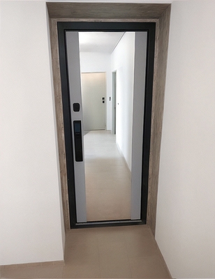 Квартирная дверь с зеркалом и умным замком Квартирная дверь с зеркалом и умным замком