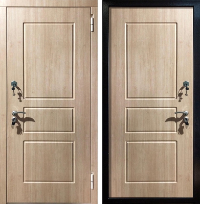 Дверь МДФ ПВХ (беленый дуб) с двух сторон Дверь МДФ ПВХ (беленый дуб) с двух сторон