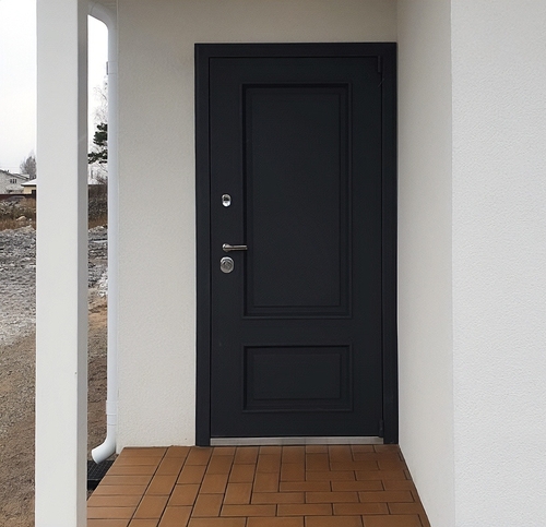 Металлобагетная уличная дверь Металлобагетная уличная дверь