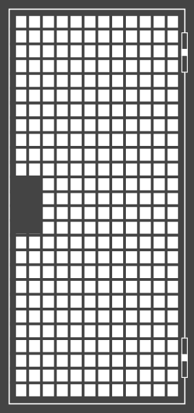 Металлическая решетчатая дверь 12 Металлическая решетчатая дверь 12