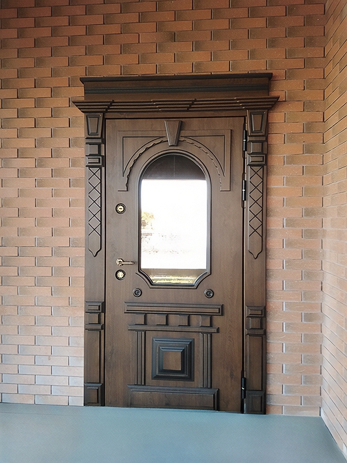 Уличная дверь со стеклом Уличная дверь со стеклом